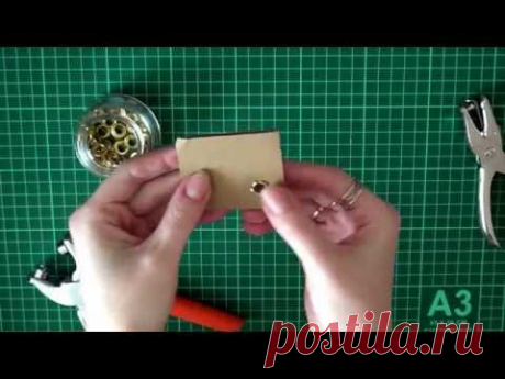 Как установить люверсы (блочки) без специальных инструментов