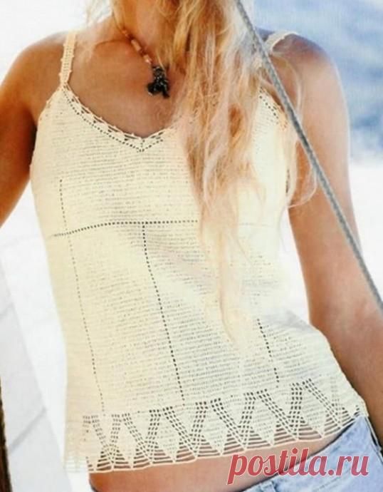 Майка крючком из категории Интересные идеи – Вязаные идеи, идеи для вязания