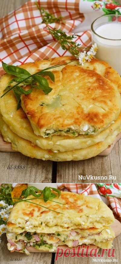 Сырные лепешки с разными начинками ·
