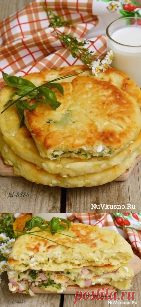Сырные лепешки с разными начинками ·