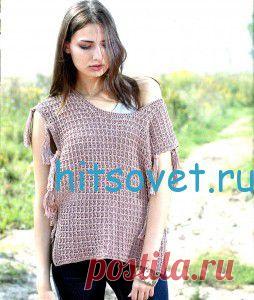 Вязаное пончо крючком | Хитсовет