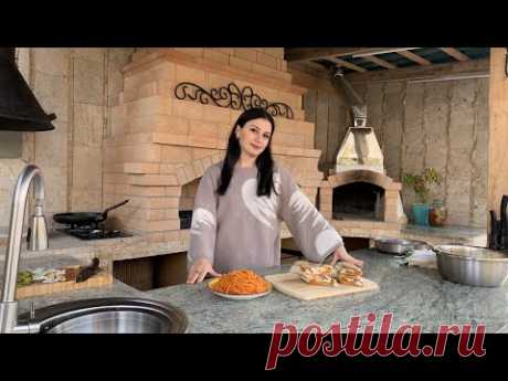 Морковь по- корейски- лучший рецепт! Горячий бутерброд с лавашом