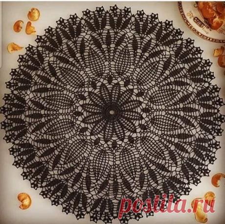 Ажурная салфетка крючком