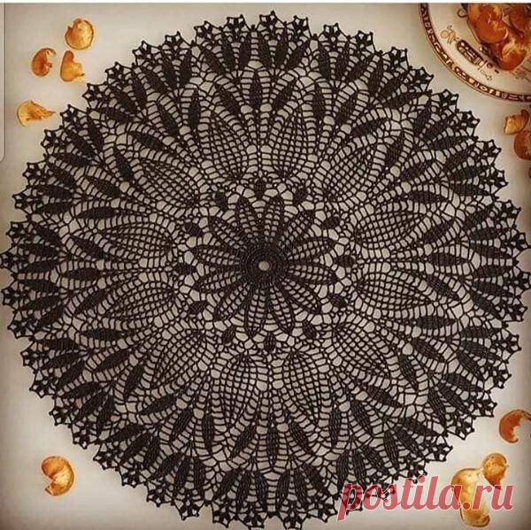 Ажурная салфетка крючком