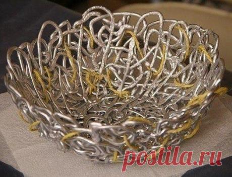 Декоративная ваза из жидких гвоздей