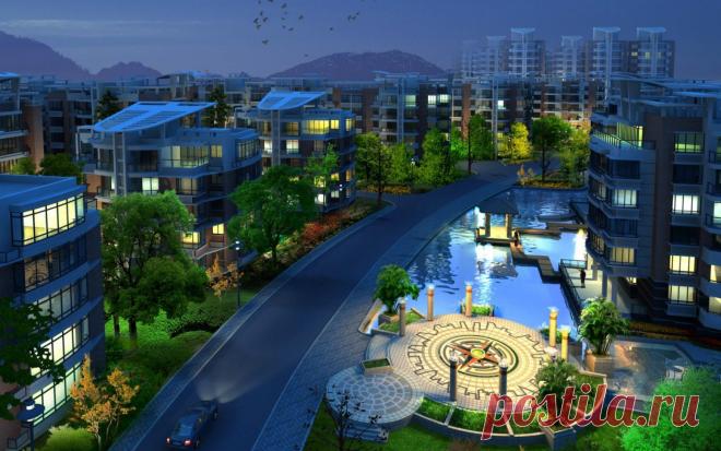 3D Город обои для рабочего стола, картинки, фото, 1920x1200.