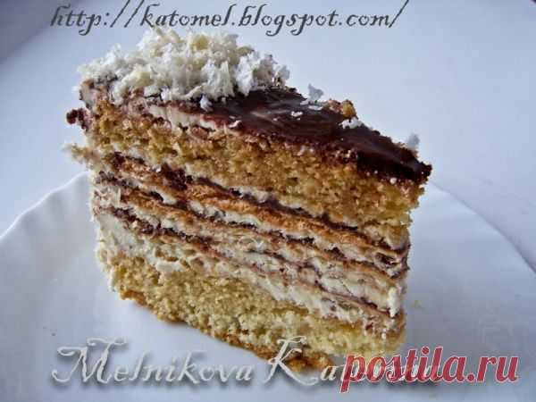 Бисквитно-вафельный торт