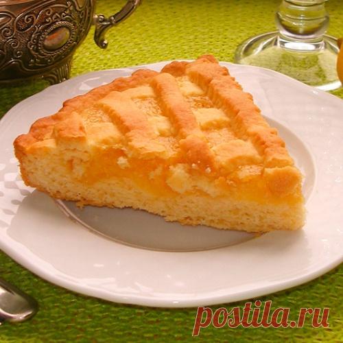 Песочный лимонный пирог - красиво, ярко и солнечно!
