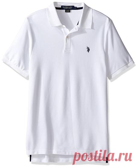 U.S. Polo Assn. Men's Ultimate Pique Polo, White, S at Amazon Men’s Clothing store: