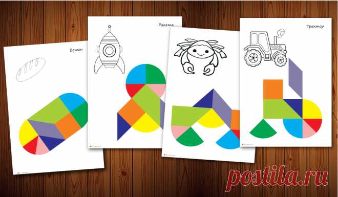 Головоломка листик схемы. Танграм своими руками (схемы игры, фигуры)