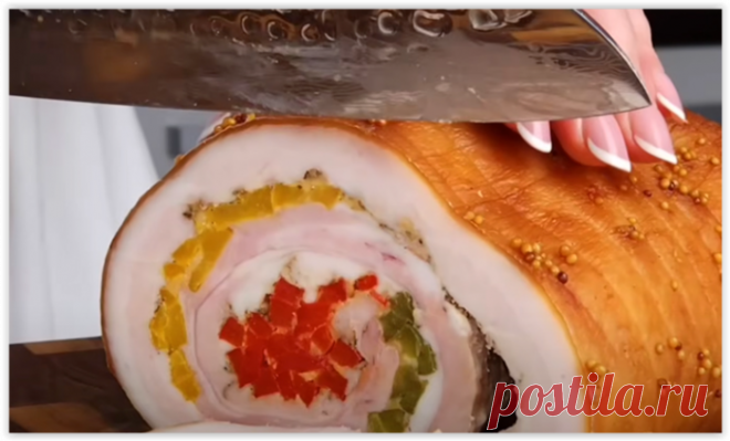 Свинину больше не жарю, а запекаю рулетом в фольге с овощами!