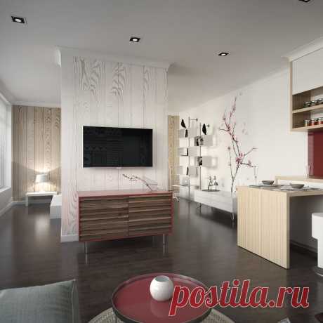 Стильный интерьер квартиры-студии - Роскошь и уют