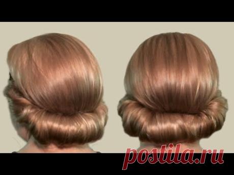 Прическа в греческом стиле: как сделать (видео). Greek-style hairstyle for medium hair.