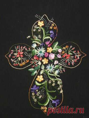 JDR Brazilian Elegance New Design - Dimensional Brazilian Embroidery "He Lives" Cross JDR 6219
02