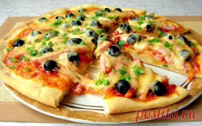 Самый простой и вкусный рецепт домашней пиццы