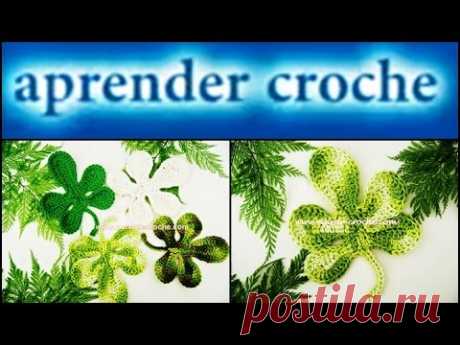 FOLHAS EM CROCHE 001 FOLHAS PARA FIGOS PARTE 1