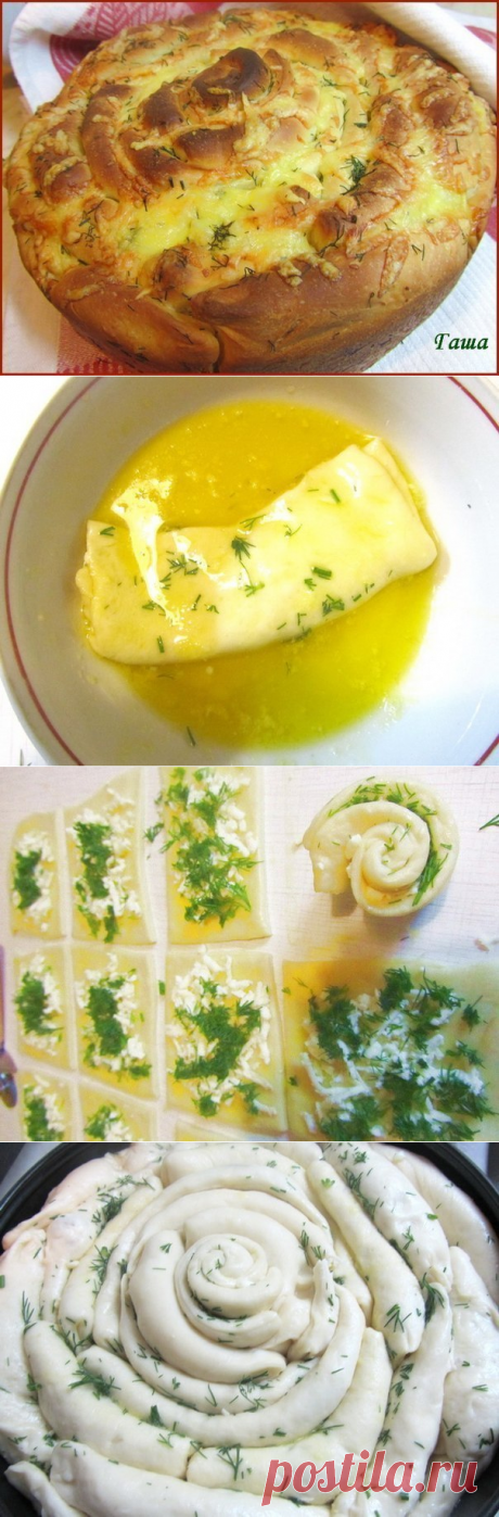 Хлеб "Роза с сыром".