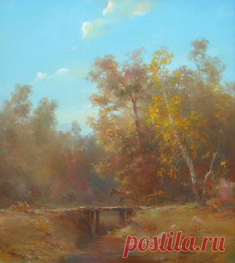 В главной роли нынче осень.... Художник Wlodzimierz Czurawski.
