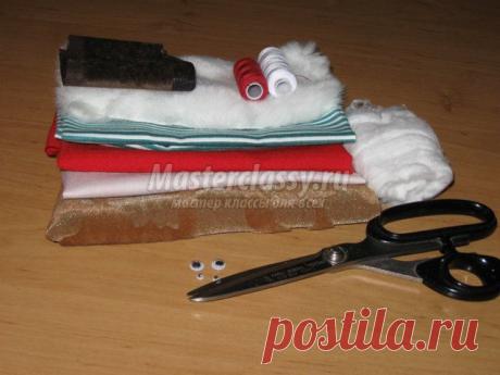 Тильда Санта Клаус с оленем. Мастер класс с пошаговым описанием.