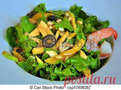 Стоковые изображения salad, prawn - salad, vegetables, cool, snacks csp17608357 - Поиск стоковых фото, картинок, фотографий и фотоклипарта