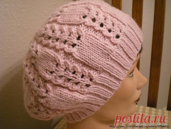 Шапочка спицами.