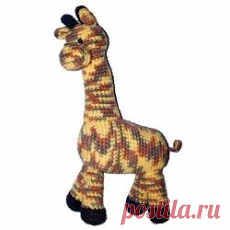 Вязанный жираф-игрушка, png