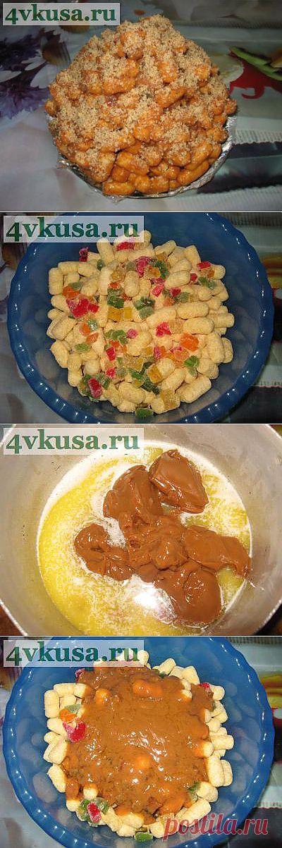 Торт из кукурузных палочек (торт без выпечки). Фоторецепт. | 4vkusa.ru