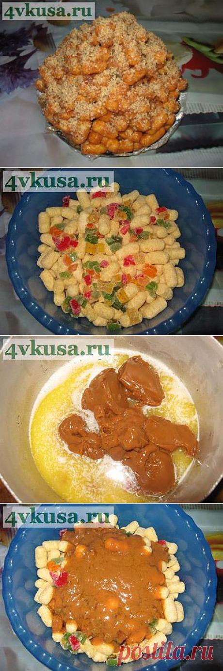 Торт из кукурузных палочек (торт без выпечки). Фоторецепт. | 4vkusa.ru