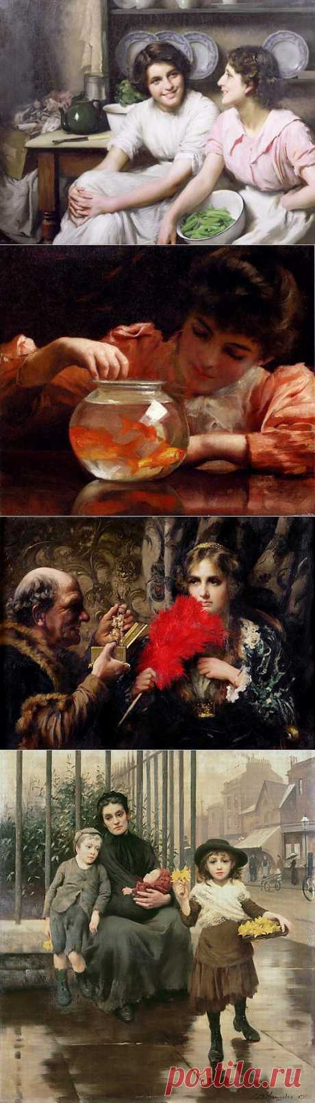 Английский художник Thomas Benjamin Kennington (1856-1916) :: NoNaMe