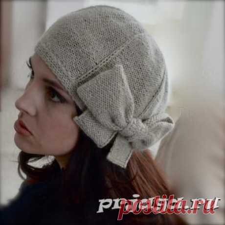 Берет «Beau Cloche» спицами