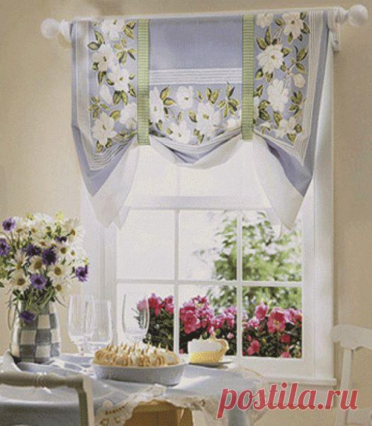 Всё о шторах для кухни — Роскошь и уют