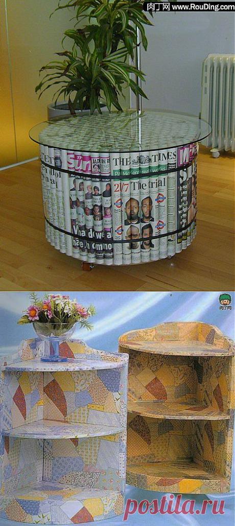 Что можно сделать из газет и картона. Идеи и мастер-классы.