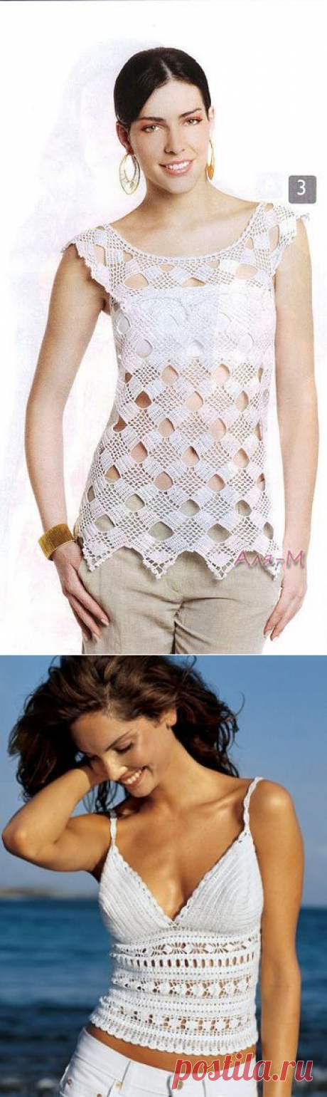 Топы крючком. Подборка 55.