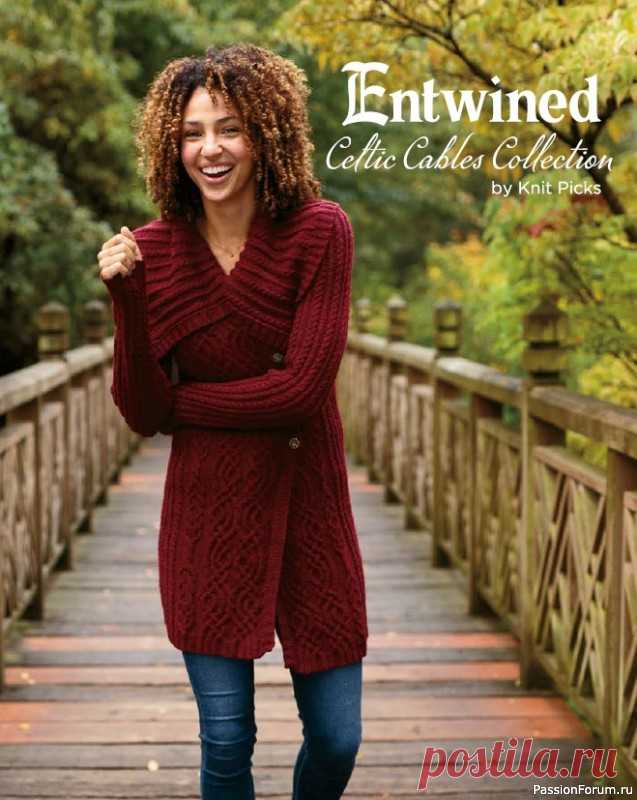 книга Entwined: Celtic Cables Collection 2020 | Вязание для женщин спицами. Схемы вязания спицами