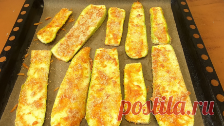 Ещё одна идея как необычно приготовить кабачки без муки (ну очень вкусно получается)