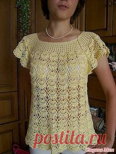 Blusas crochet con esquemas