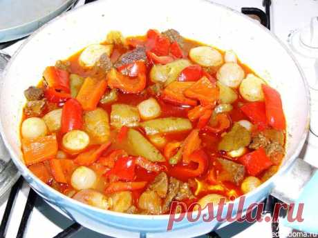 Мясо, тушеное с луком-шалотом | Кулинарные рецепты от «Едим дома!»