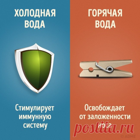 9 отличий холодного душа от горячего