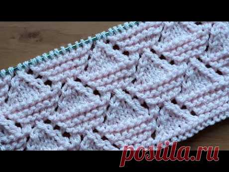 "Кораблики " Ажурный узор спицами спицами для кардигана, жилета, туники, кофты.