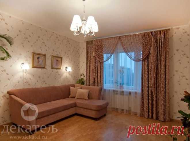 Шторы для зала фото и в гостиную - дизайн 2014 года Новосибирск