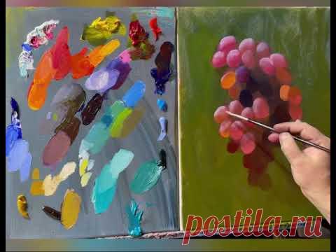 Фрагмент курса «Первые 3 шага в масляную живопись". Художник Игорь Сахаров