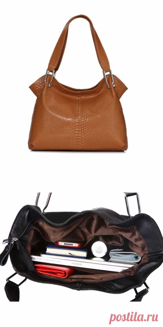 Aovo women's genuine leather handbag 2013 embossed leather women's shoulder bags Zp2015-inShoulder Bags from Luggage & Bags on Aliexpress.com