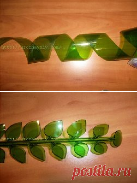 (39) Одноклассники вьющийся цветок из пластиковой бутылки