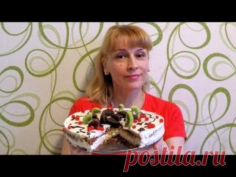 Творожный торт без выпечки с фруктами быстро просто и вкусно