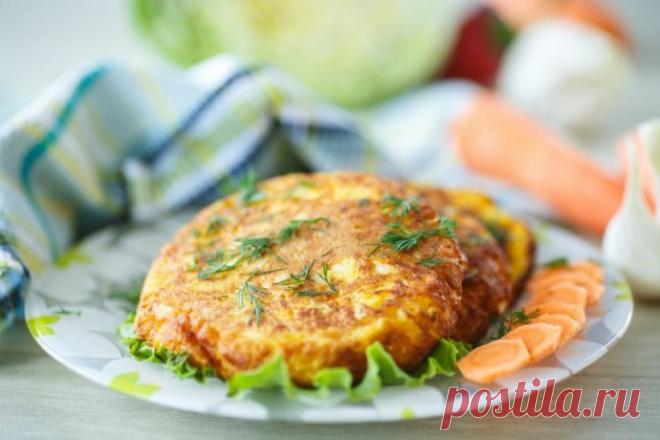 ​Котлеты из моркови и кабачков