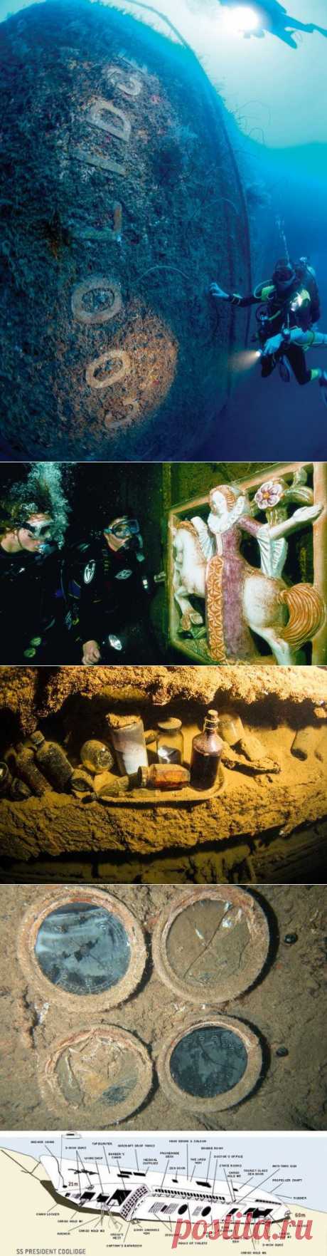 Президент Кулидж затонувший корабль