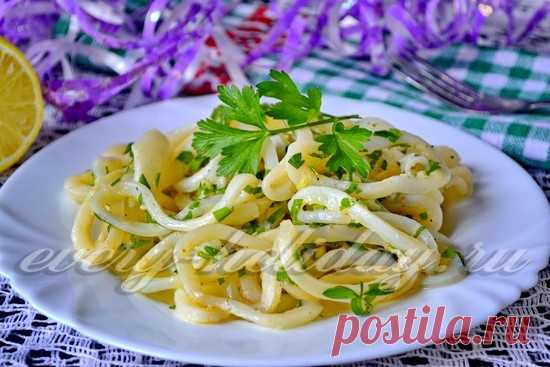 Маринованные кальмары, пошаговый рецепт с картинками