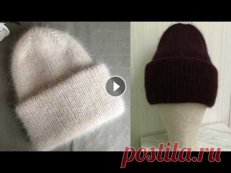 МЕГА ХИТ ЭТОЙ ЗИМЫ! ДВУСТОРОННЯЯ ШАПКА С ОТВОРОТОМ С КЛАССНОЙ МАКУШКОЙ! KNITTED  НAT МОЙ ИНТЕРНЕТ МАГАЗИН - МОЯ ПОЧТА- yrokivyazania.shop@yandex.ru Дорогие рукодельницы : если Вам понравилось видео ставьте лайки, подписывайтесь, пишите...