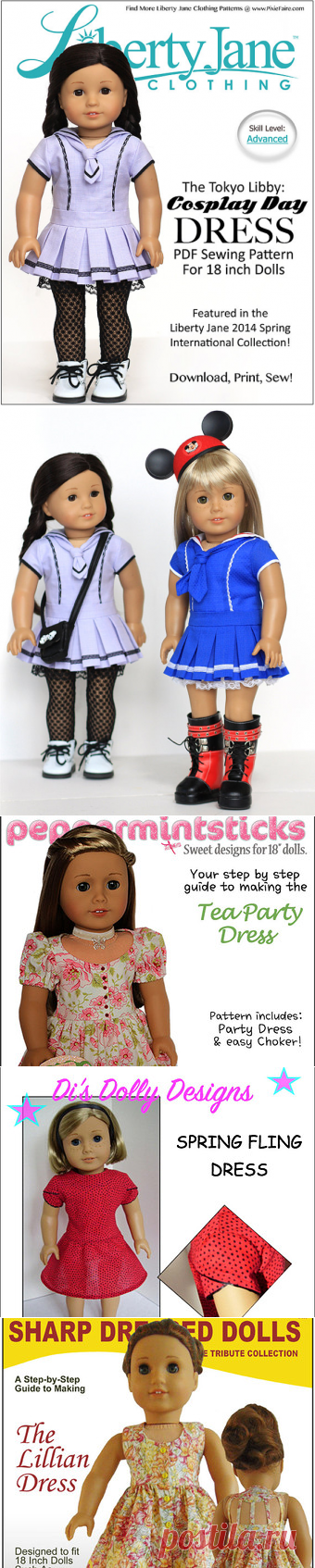 Pixie Faire Liberty Jane Cosplay Day Dress Doll Clothes