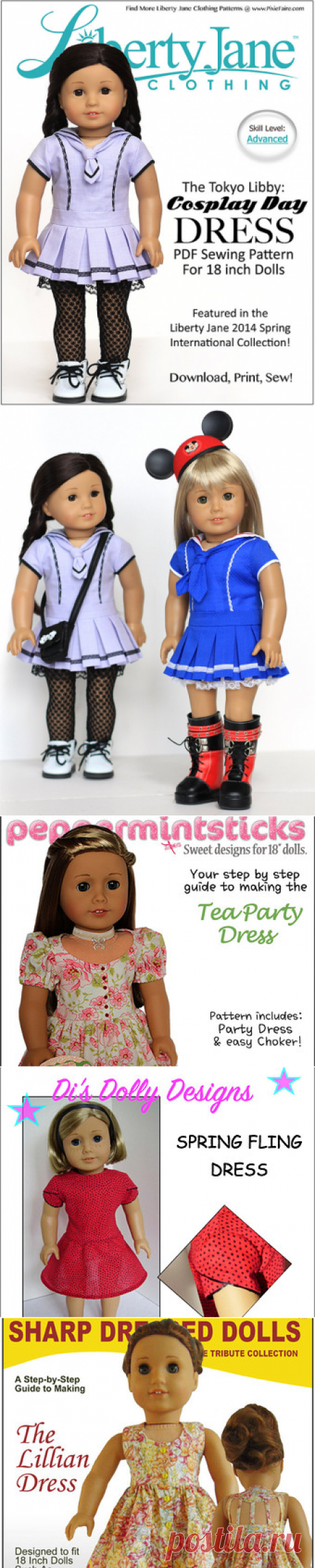 Pixie Faire Liberty Jane Cosplay Day Dress Doll Clothes
